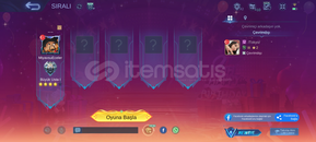 Mlbb savaşçı main hesap 