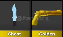 mm2 ghost bıçağı ve golden silahı