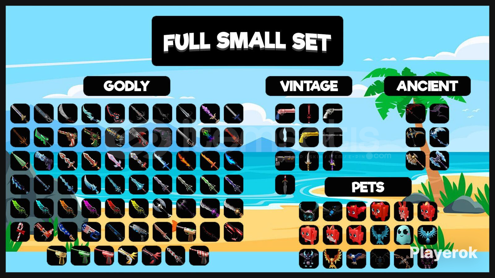MM2 Murder Mystery 2 Small set + pet set MM2 Murder Mystery 2 Small set + pet set