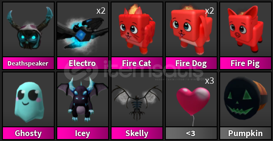 MM2 Pet Seti (İndirimli fiyat) MM2 Pet Seti (İndirimli fiyat)