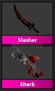 Mm2 Slasher Ve Shark Set  Mm2 Slasher Ve Shark Set