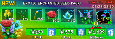 ⭐Grow A Garden Exotıc Enchanted Seed Pack x1