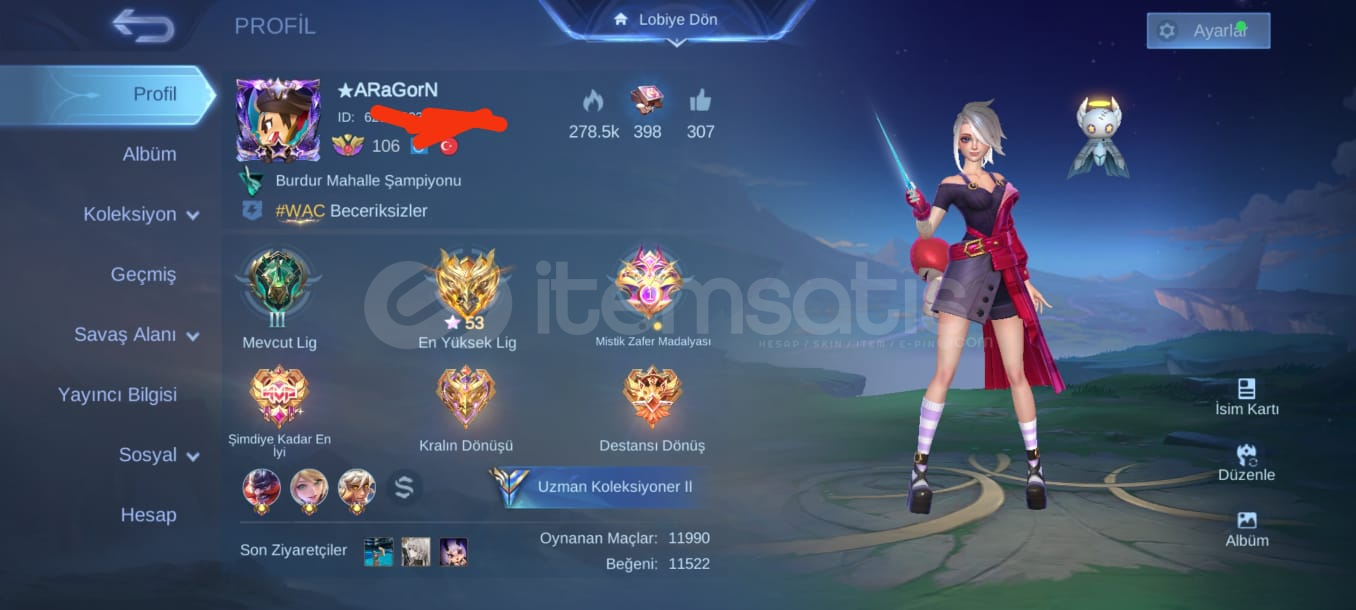 Mobile legend 7 yıldır oynuyorum  Mobile legend 7 yıldır oynuyorum