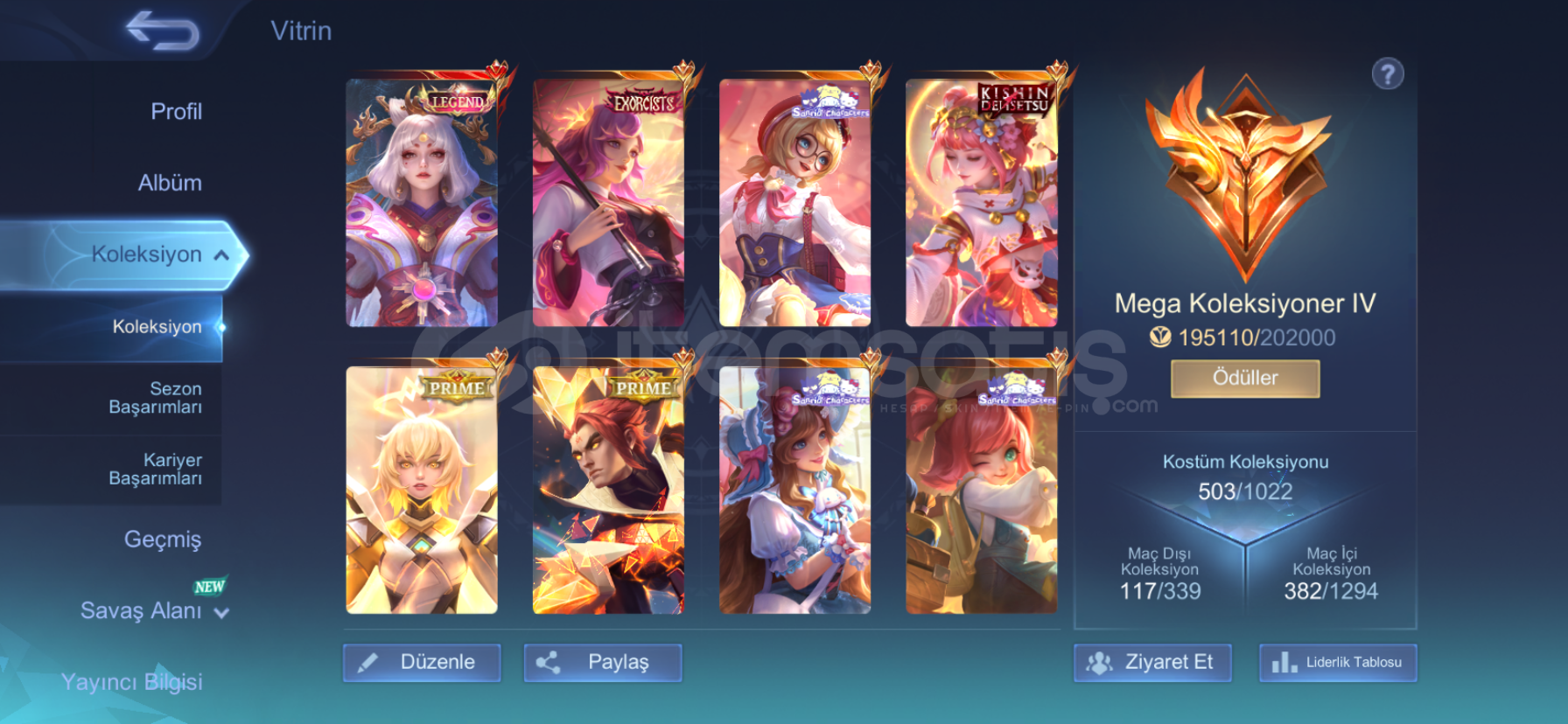 mobile legend hesap