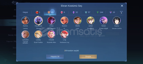 Mobile Legends / Bol Kostümlü Hesap