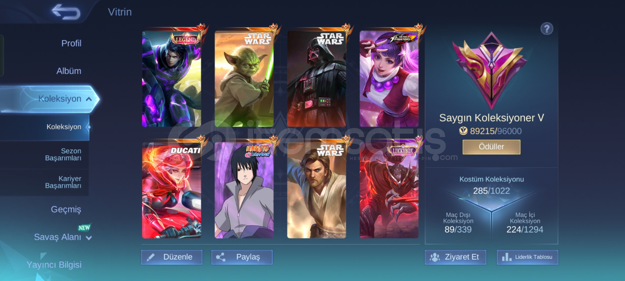 Mobile legends hesap