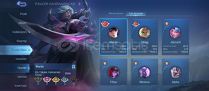 Mobile legends hesap