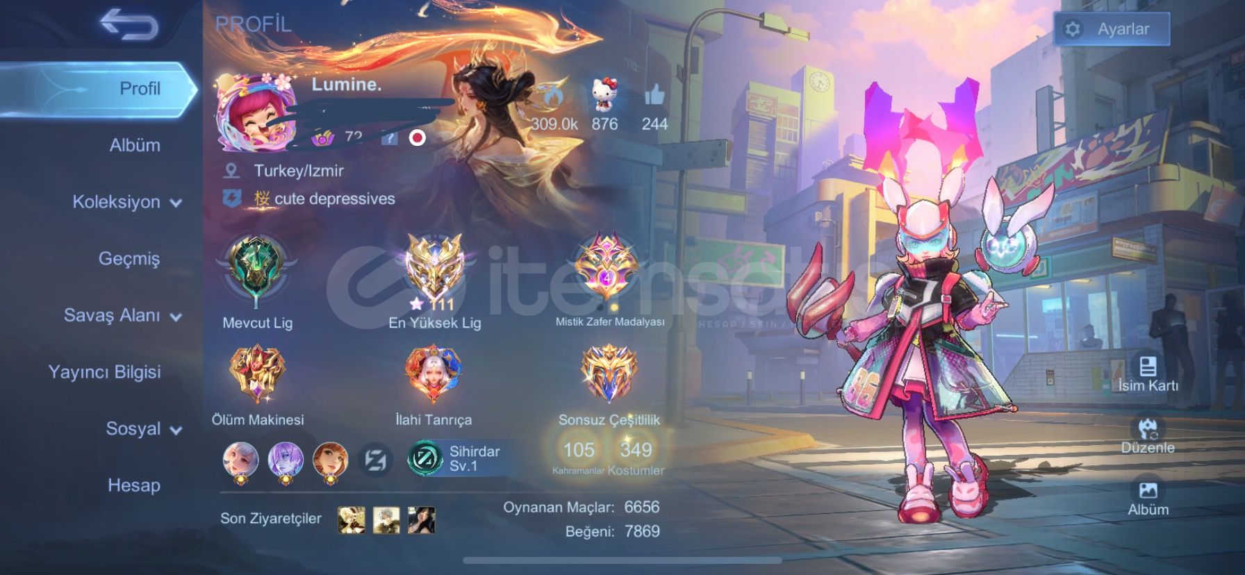 Mobile Legends Mid Main Hesap