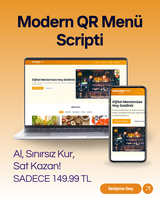 Modern QR Menü Yazılımı - QR Menü Scripti
