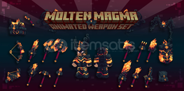 Molten Magma Animated Weapon Set - Garantilli