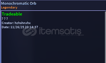 Monochromatic Orb | A Universal Time