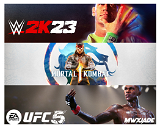 Mortal Kombat 1 + UFC 5 + WWE 2K23 + PS5