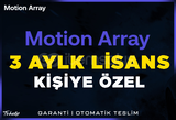 Motion Array | 3 Aylık Kişiye Özel | Garanti