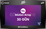 Motion Array 30 Günlük Kişisel Hesap | Webpanel