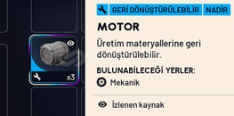 MOTOR 3 ADET -- ATÖLYE YÜKSELTMESİ HIZLI TESLİM