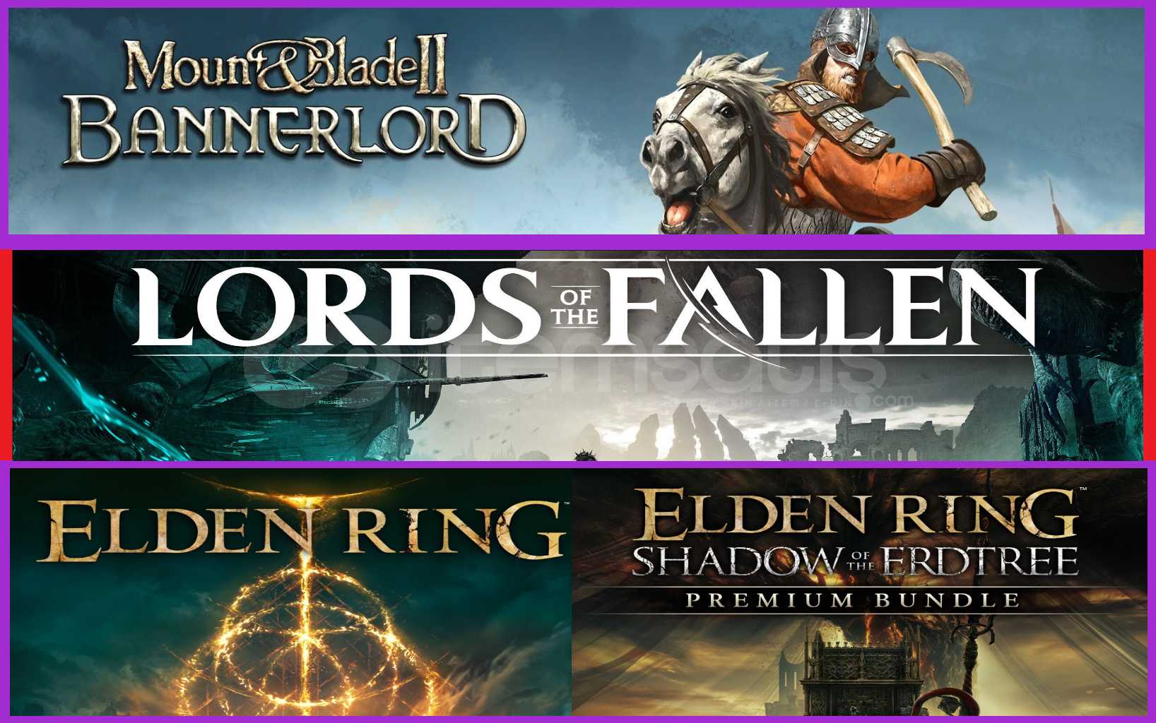 Mount & Blade II + Lords Fallen + Elden Ring Mount & Blade II + Lords Fallen + Elden Ring