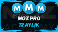 Moz PRO 12 AYLIK hesap