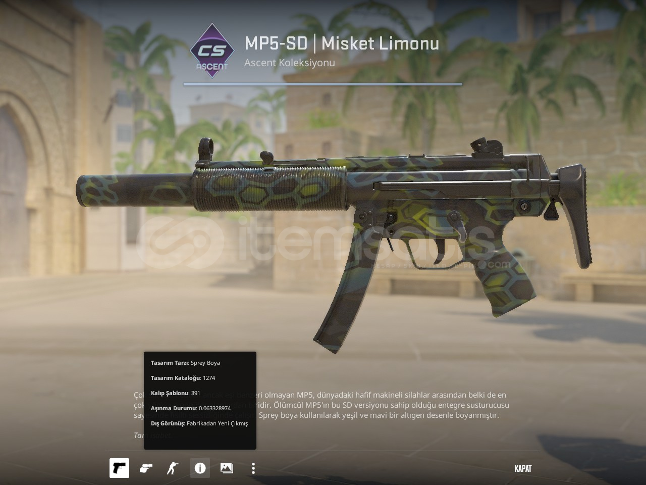 ⭐MP5-SD | Misket Limonn⚡HIZLI TESLİM 7/24⚡ ⭐MP5-SD | Misket Limonn⚡HIZLI TESLİM 7/24⚡