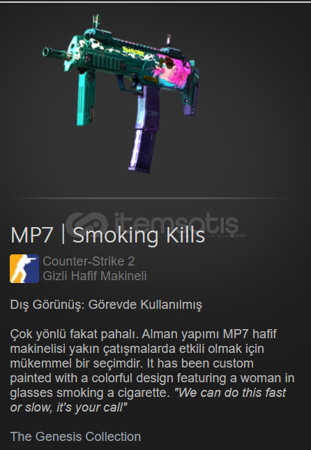 mp7 smoking kill görevde kullanılmış mp7 smoking kill görevde kullanılmış