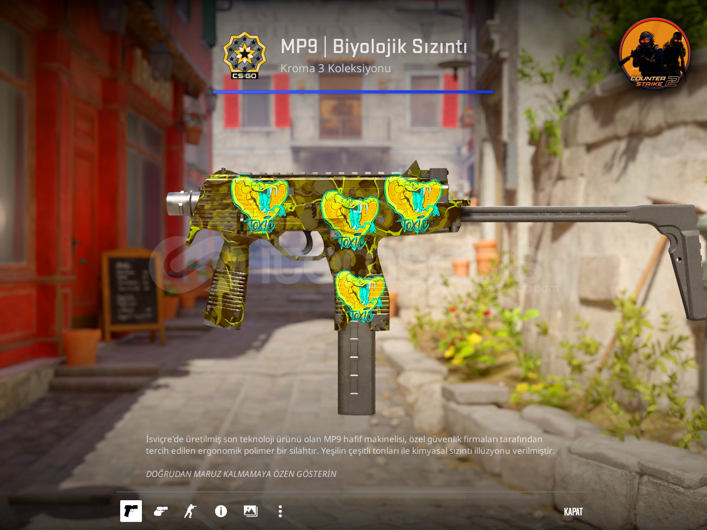 ⚡MP9 | Biyolojik Sızıntı 4x Stickers ⚡MP9 | Biyolojik Sızıntı 4x Stickers