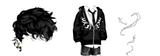 Msp1 Erkek Emo Set (Siyah)