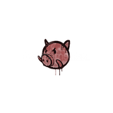 Mühürlü Grafiti | Domuzcuk (Kan Kırmızısı)
