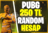 (MÜKEMMEL ) 250 TL PUBGM RANDOM 