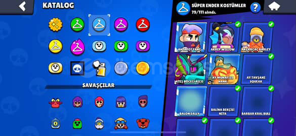 Mükemmel Brawl stars hesabı 55K Mükemmel Brawl stars hesabı 55K
