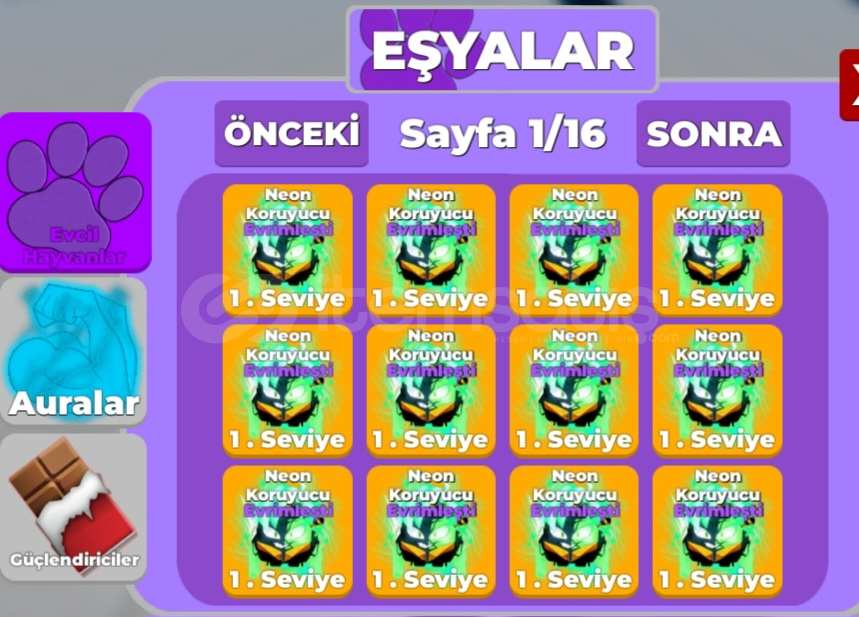Muscle legends 10x Evrimleşmiş Neon (1 seviye) Muscle legends 10x Evrimleşmiş Neon (1 seviye)