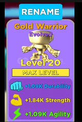 Muscle Legends Gold warrior 2x