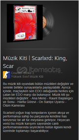 Müzik Kiti | Scarlxrd: King, Scar