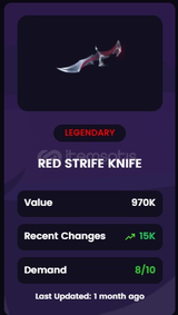 Mvsd Kırmızı Strife Kılıç