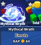 Mythical Wrath Emote (BLADE BALL)