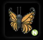 N ORANGE BUTTER FLY