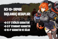 NA | IK3+ Orphie - Başlangıç Hesapları