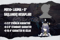 NA | MR10+ Lauma + 5* - Başlangıç Hesapları