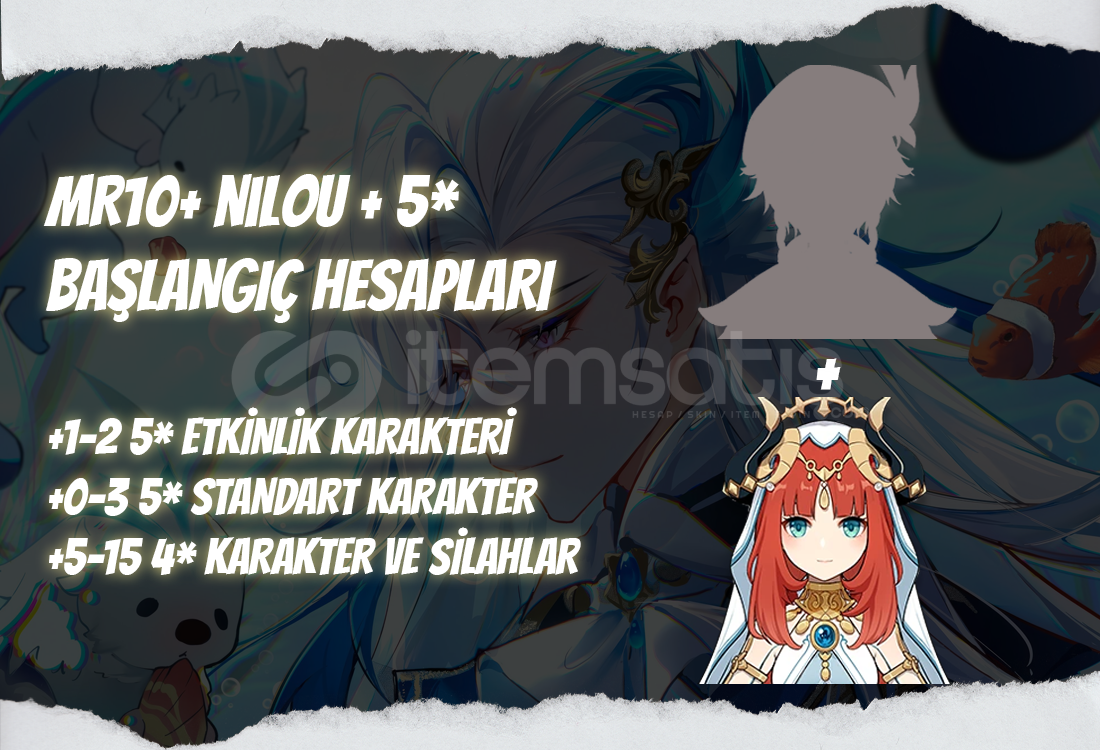 NA | MR10+ Nilou + 5* - Başlangıç Hesapları NA | MR10+ Nilou + 5* - Başlangıç Hesapları