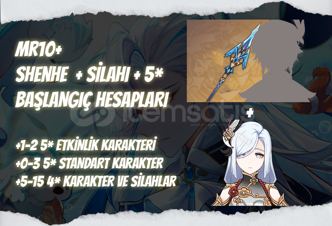NA | MR10+ Shenhe + Silahı + 5* - Başlangıç NA | MR10+ Shenhe + Silahı + 5* - Başlangıç