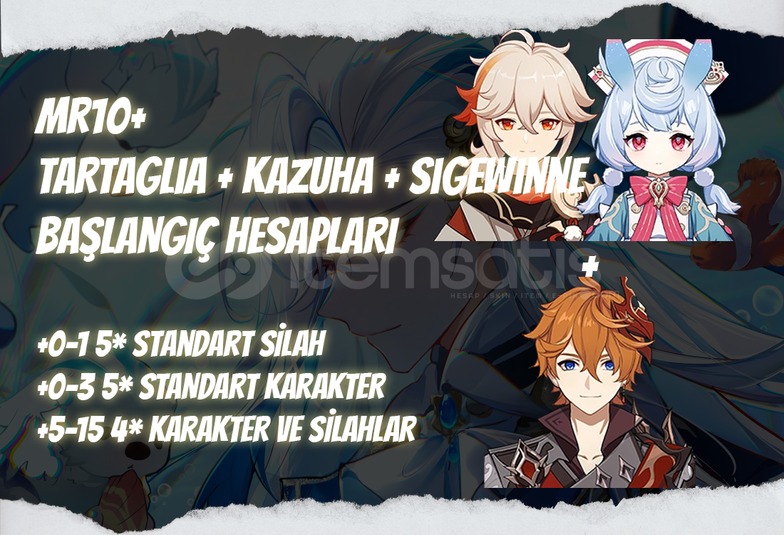 NA | MR10+ Tartaglia + Kazuha + Sigewinne NA | MR10+ Tartaglia + Kazuha + Sigewinne