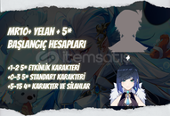 NA | MR10+ Yelan + 5* - Başlangıç Hesapları NA | MR10+ Yelan + 5* - Başlangıç Hesapları