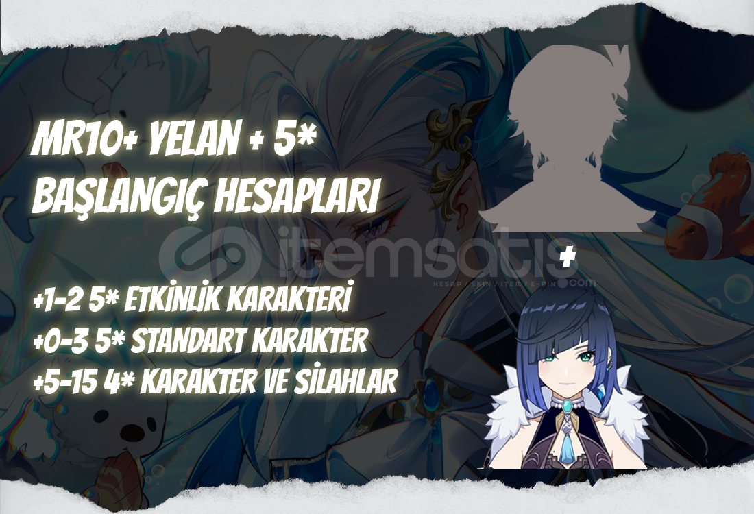 NA | MR10+ Yelan + 5* - Başlangıç Hesapları NA | MR10+ Yelan + 5* - Başlangıç Hesapları