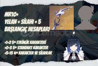 NA | MR10+ Yelan + Silahı + 5* - Başlangıç NA | MR10+ Yelan + Silahı + 5* - Başlangıç
