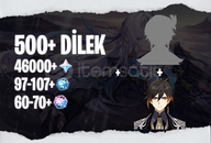 NA | MR50+ Zhongli + 5* ve 46000 Köken