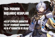 EU | TB3+ Phainon - Başlangıç Hesapları