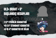 NA | UL3+ Brant + Seçtiğiniz 5* Karakter