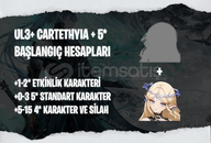 NA | UL3+ Cartethyia + Seçtiğiniz 5* Karakter
