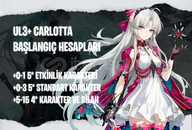 NA | UL3+ Carlotta - Başlangıç Hesapları NA | UL3+ Carlotta - Başlangıç Hesapları