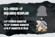 NA | UL3+ Phoebe + Seçtiğiniz 5* Karakter