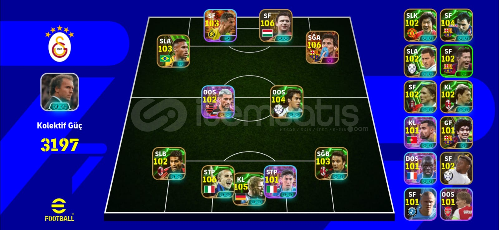 Nadir 106 messi 103 ronaldo,Neymar ve dahası Nadir 106 messi 103 ronaldo,Neymar ve dahası