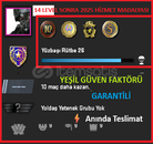 NADIR 4 MADALYA / 247 SAAT / PRİME / FACEİT